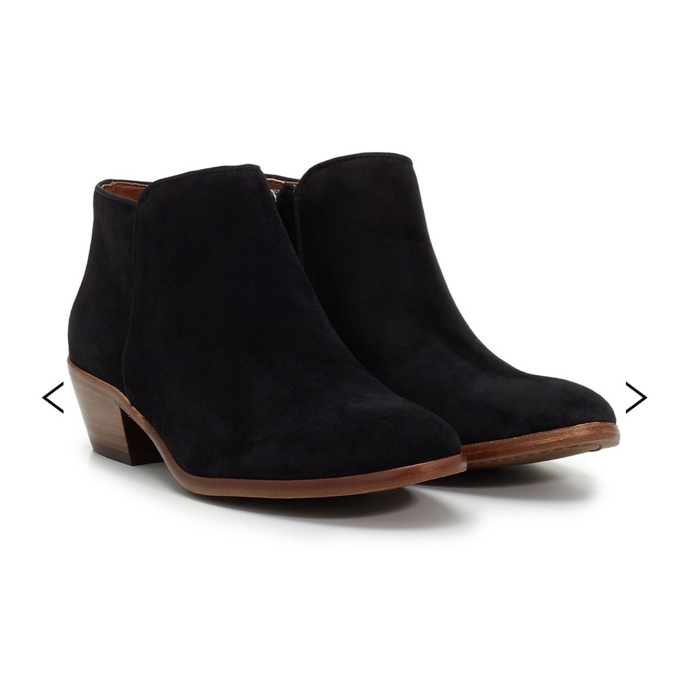 New without tags: Black Suade Petty Bootie
